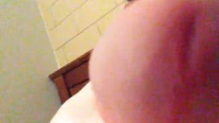 Playing with my big dick in bed