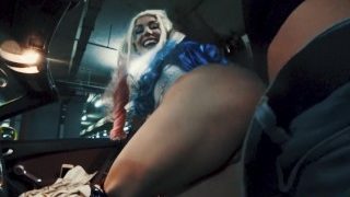 Public fuck with horny Harley Quinn. Halloween